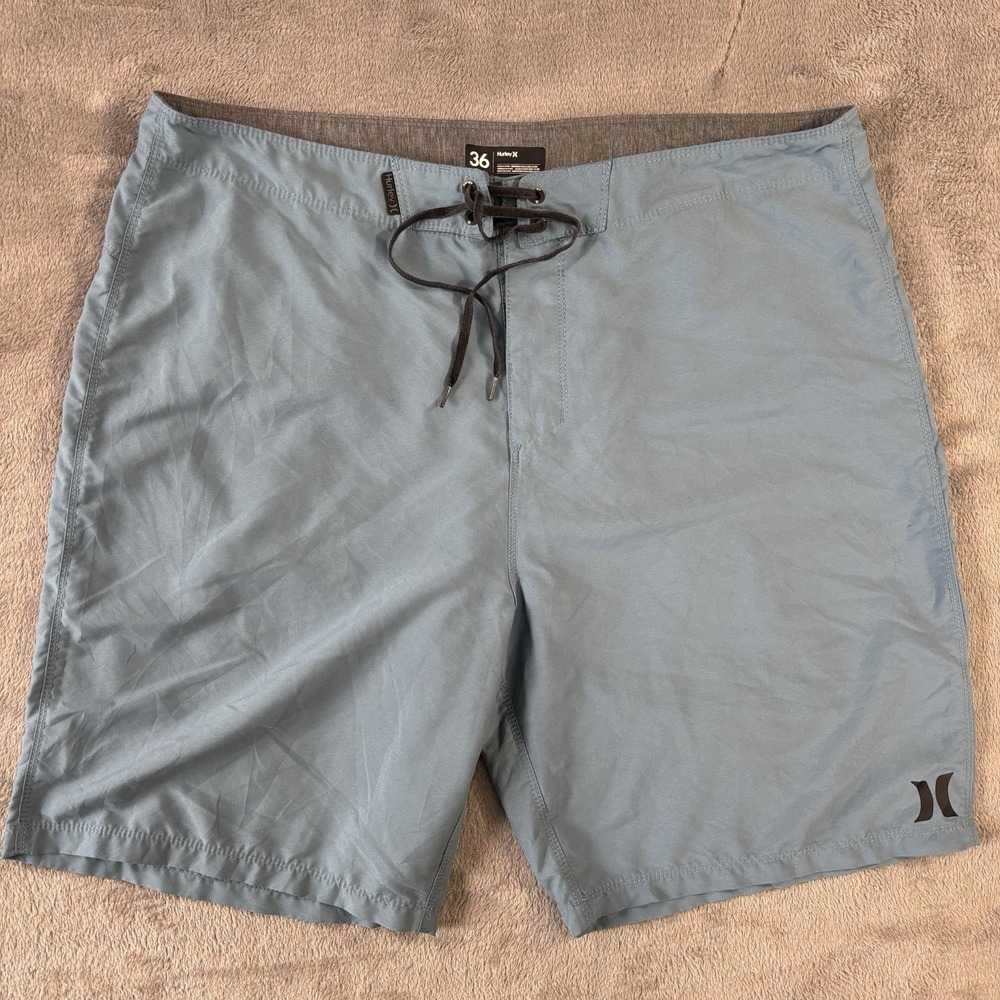 Hurley Shorts Mens 36 Blue One & Only 2.0 Boardshorts 21" Beach Pool Swim 923629